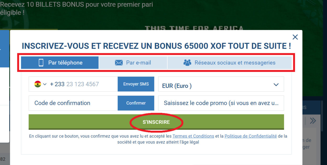 Requirements for Creating a 1xBet Account